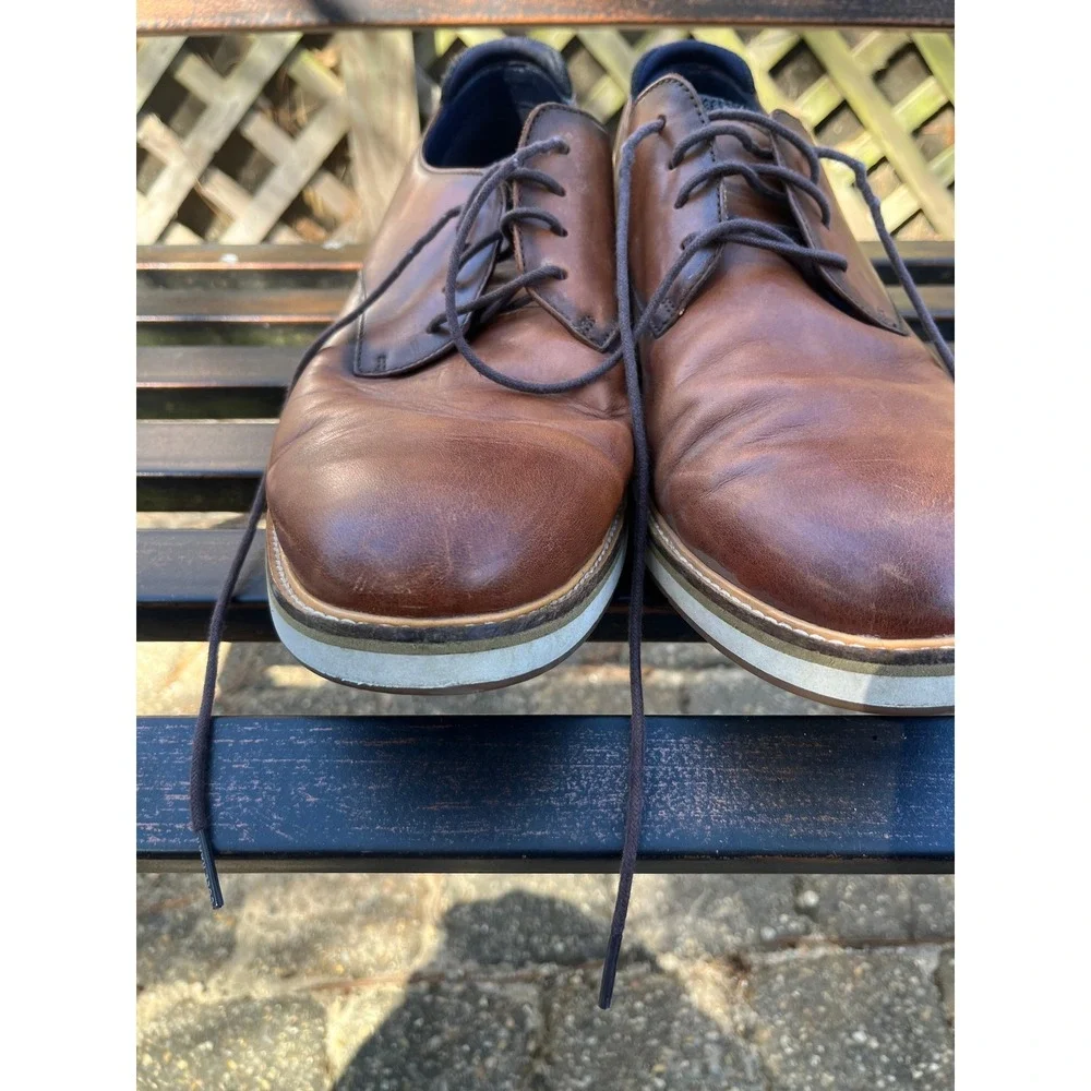 Cole Haan Mens‎ Leather Dress Shoes, Lace Up Oxfords - Size 13M